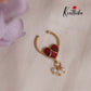 Beautiful Jadau Septum Nose Ring- No Piercing Required N57 (Available in 4 Colours)