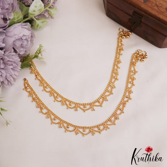 Traditional Gold-Tone Anklets A57