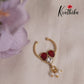 Beautiful Jadau Septum Nose Ring- No Piercing Required N57 (Available in 4 Colours)