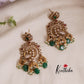 Classic CZ Peacock Triple Jhumkas E626 (Available in 2 Colours)