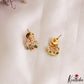 Beautiful Lord Ganesha Motifs CZ Victorian Pendant Chain Set NC3153