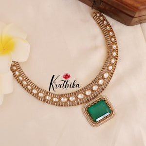 Elegant AD/Victorian Necklace-Green NC1755