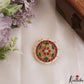 Elegant Pearl Border Floral Motifs Chandra Surya Jadau Hair Ornaments J412