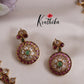 Beautiful Lakshmi Bottu Mala with Kemp Stones Necklace NC2506