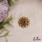 Pretty Floral Motifs Gold-Tone Chandra Surya Kemp Hair Ornaments J389