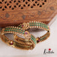 Beautiful Emerald Peacock Bangles B140 (Available in 2 Colors)