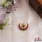 Elegant Pearl Border Floral Motifs Chandra Surya Jadau Hair Ornaments J412
