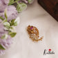 Beautiful Peacock Motifs Kemp Saree Pin SP53