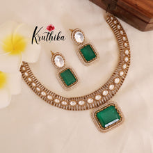 Elegant AD/Victorian Necklace-Green NC1755