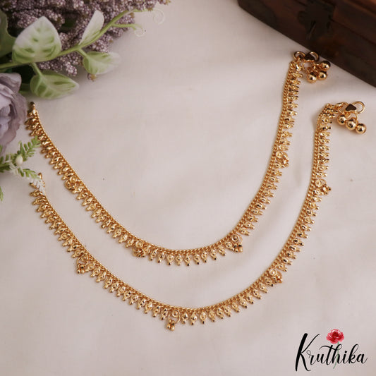 Trendy Gold-Tone Anklets A58