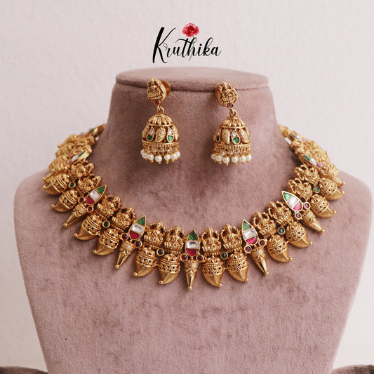 Gorgeous Lakshmi Jadau Necklace NC1983