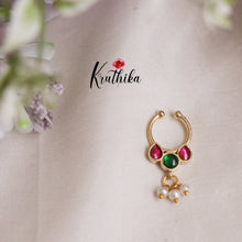 Trendy Jadau Septum Nose Ring- No Piercing Required N30 (Available in 5 Colours)