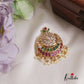 Gorgeous Floral Jadau Saree Pin With Pearl SP38