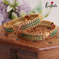 Beautiful Emerald Peacock Bangles B140 (Available in 2 Colors)