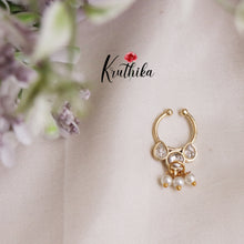 Trendy Jadau Septum Nose Ring- No Piercing Required N30 (Available in 5 Colours)