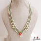 Pretty Jadau Pendant Emerald Beaded Necklace NC3301