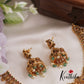 Premium Antique Nagas Lakshmi Peacock Motifs Necklace With Pearl And Bead Drops NC2611