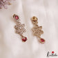 Sparkling Floral Leaf Motifs CZ Victorian Necklace NC3152 (Available In 6 Colors)