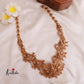 Premium Lakshmi peacock AD golden beads haaram LH1809