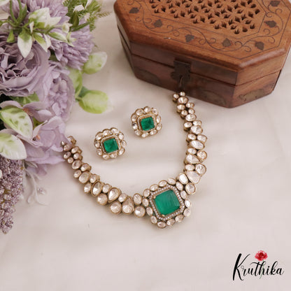 Elegant Mossanaite Choker NC2686 (Available In 4 Colors)