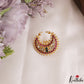 Classic Pearl Border Floral Motifs Chandra Surya Jadau Hair Ornaments J413