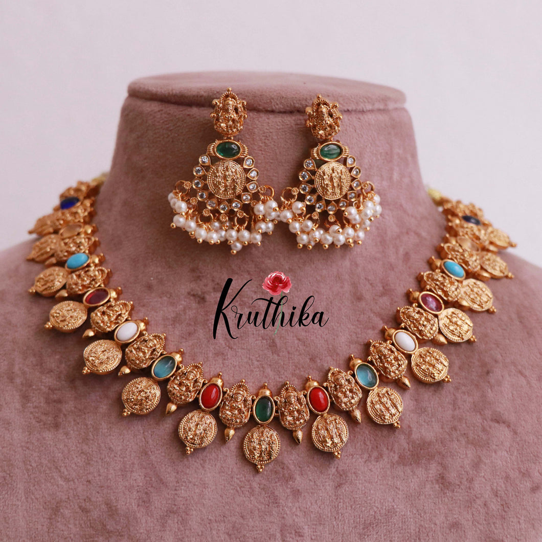 Pretty Temple Design Necklace NC1840 (Available in 3 Colours)