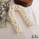 Real-Look alike Tissue Jasmine Flowers String (Malle Poolu) Light Weight & Reusable G20