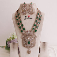 Grand AD Moissanite Peacock Haaram LH1888 (Available in 6 Colours)