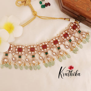 Elegant Premium Kundan Chocker NC1758 (Available in 3 Colours)