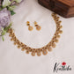 Trendy AD Floral Motifs Diamond-Finish Necklace NC2857