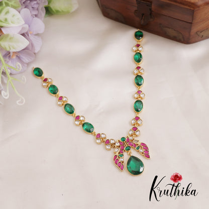 Beautiful Trendy Peacock Motifs Jadau Necklace NC2594 (Available In 2 Colors)