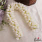 Real-Look alike Tissue Jasmine Flowers String (Malle Poolu) Light Weight & Reusable G20