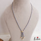 Elegant Blue & Pearl Beaded Long Necklace NC3310