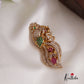 Classic CZ Peacock Saree Pin SP17