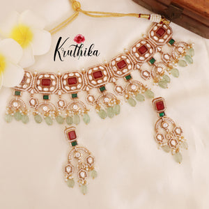 Elegant Premium Kundan Chocker NC1758 (Available in 3 Colours)