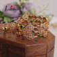 Simple Trendy AD Temple Lakshmi Coin Bangles B305 (Set of 4 Bangles)