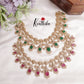 Grand CZ Victorian Necklace with Pendant Drop NC2239 (available in 2 Colors)