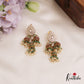 Stunning AD Mango Motifs Jadau Jhumka With Bead Drops E993 (Available In 2 Colors)