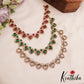 Sparkling Diamond-Finish AD Victorian Necklace NC2847 (Available In 3 Colors)