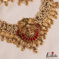 Stunning Antique Lakshmi Peacock Motifs Coral Kasu Choker NC2841
