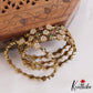 Sparkling Floral Motifs AD Bangles B461 (Set 4 Bangles)