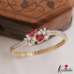 Fashionable AD ruby Gold Tone Design Openable Bracelet B590