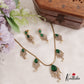 Sparkling AD Teardrop Motifs Victorian Necklace NC2654 (Available in 3 Colours)