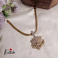 Elegant AD Sparkling Lotus Chain With Pendant NC2535