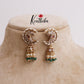 Grand Chandra Mayuri Jhumkas with Beads Drops E636 (Available in 2 Colors)