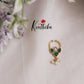 Beautiful Lotus Design Jadau Septum Nose Ring- No Piercing Required N29 (Available in 5 Colours)
