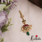 Pretty Lotus Motifs Kemp Maang Tikka With Bead And Pearl Drops MT379