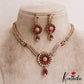 Beautiful Floral Leaf Motifs AD Necklace NC2810 (Available In 2 Colors)