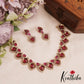 Sparkling Diamond-Finish AD Victorian Necklace NC2847 (Available In 3 Colors)