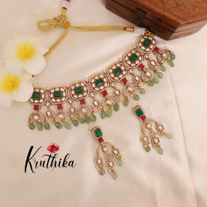 Elegant Premium Kundan Chocker NC1758 (Available in 3 Colours)